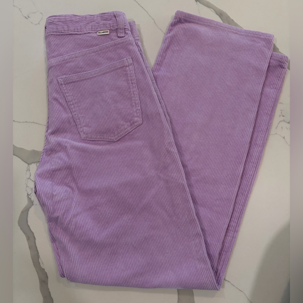 Billabong Lilac Corduroy High-Rise Pants